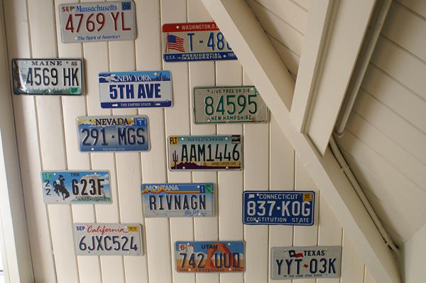 Amerikaanse licenseplates € 12,50 p/st