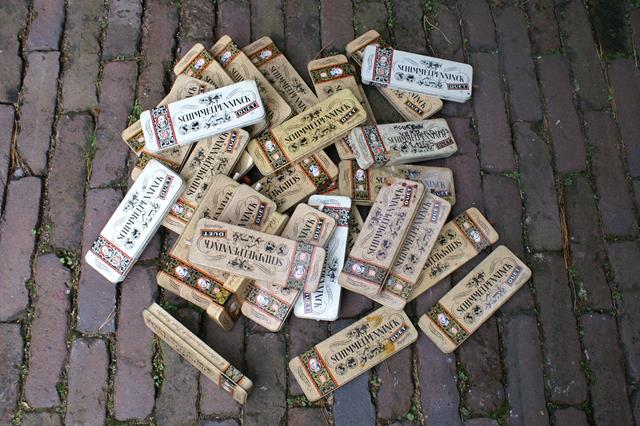 Oude sigarendoosjes € 1,50 p/st